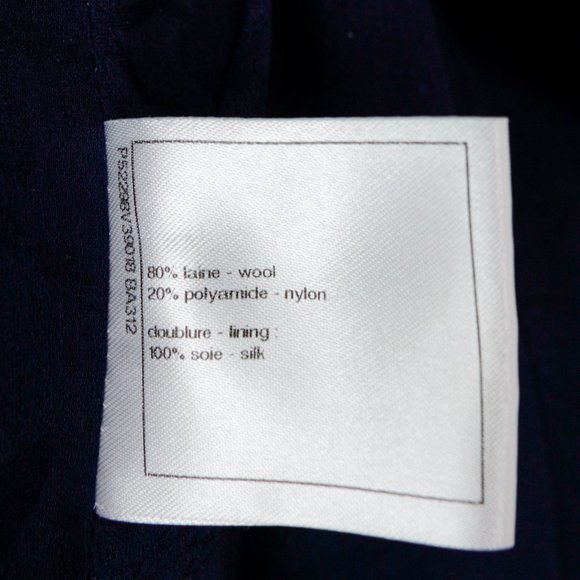 Chanel Navy Wool Mod Coat - Picture 13 of 14